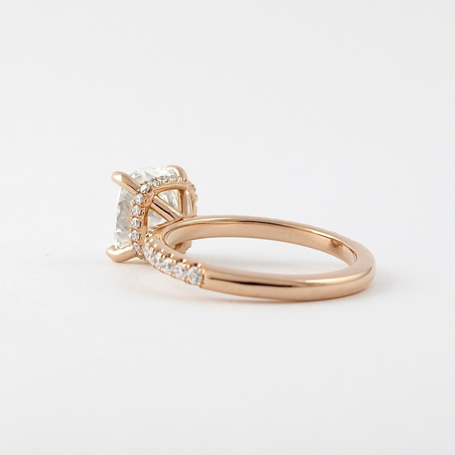 2 Carat Elongated Cushion Cut Diamond Engagement Ring - Evara Jewelry LLC