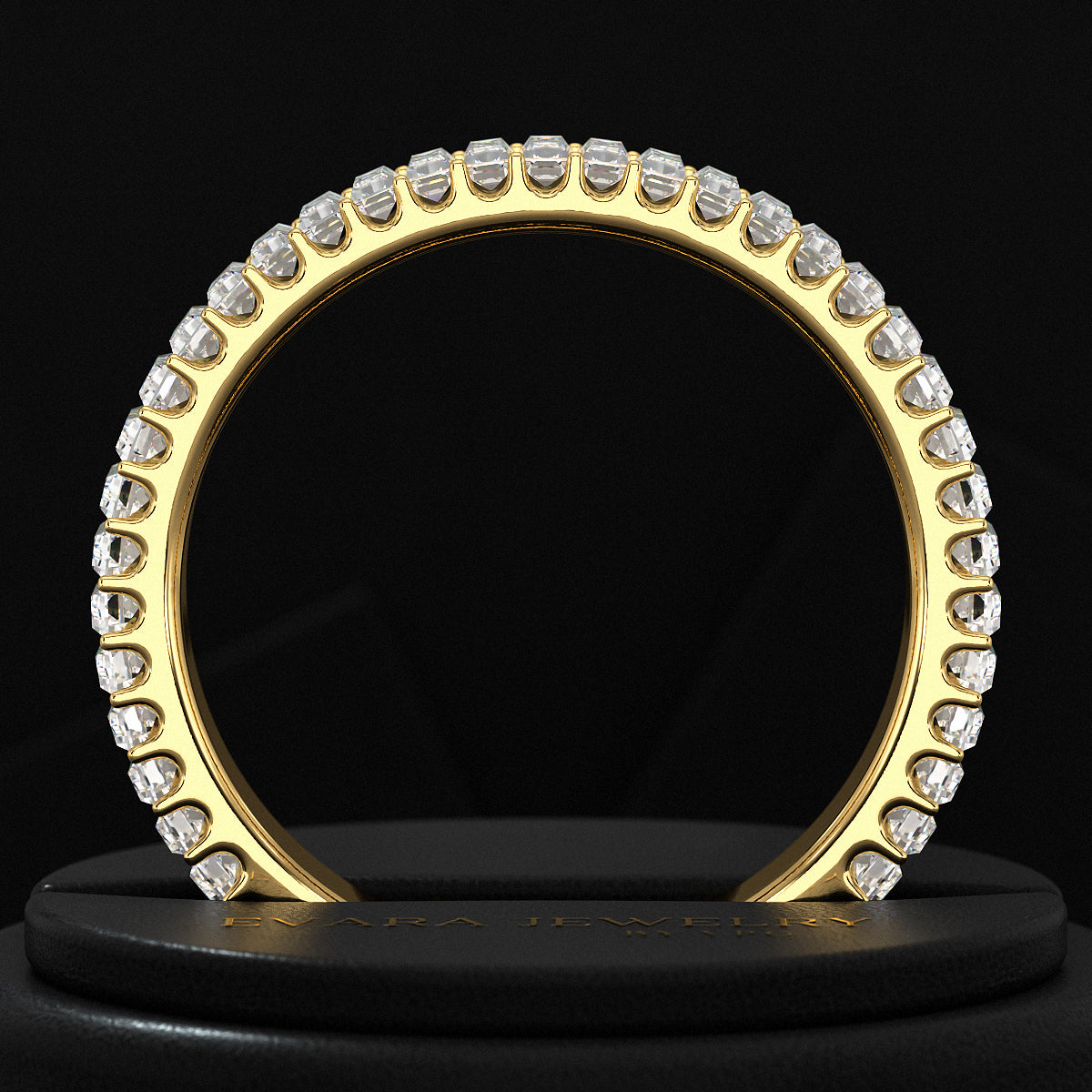 2 Carat Baguette Cut Minimalist Eternity Band - Evara Jewelry LLC