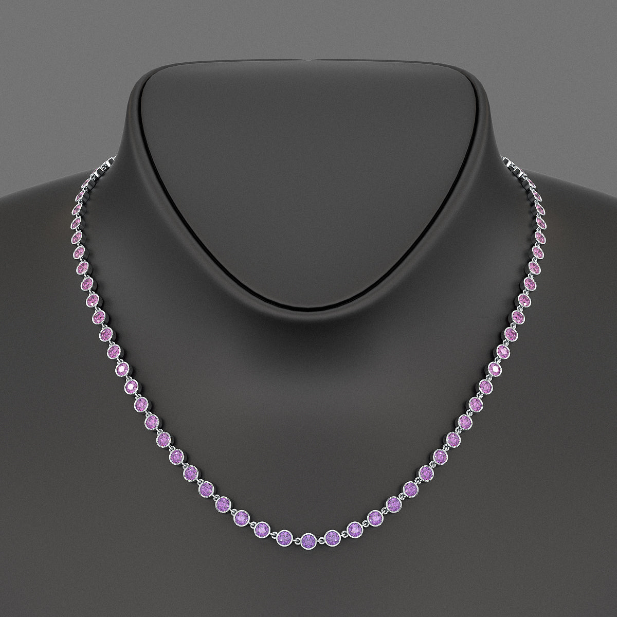 Sapphire and amethyst necklace store