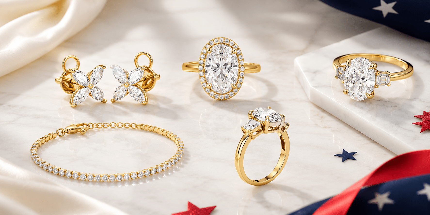 Best July 4th Jewelry Gifts for Her in 2026 (35% OFF Independence Day Sale) - Evara Jewelry LLC