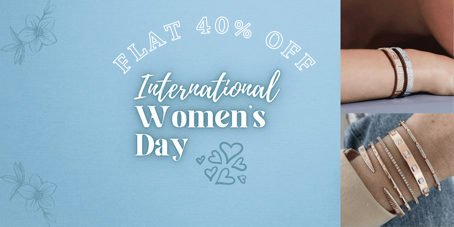 Women’s Day 2025 - Best Gifts - Diamond Jewelry - Necklace, Bracelet, Rings - Evara Jewelry LLC