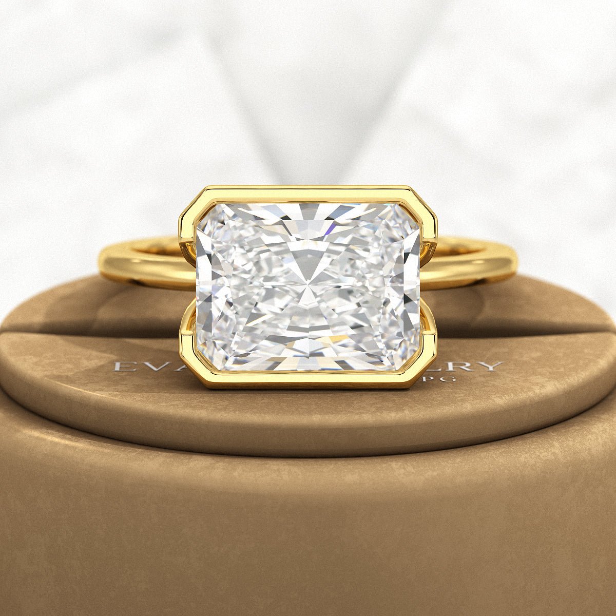 Radiant Cut Engagement Rings - Evara Jewelry LLC