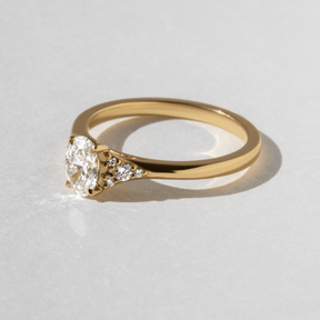 1 Carat Oval Diamond Art Deco Statement Ring - Evara Jewelry LLC