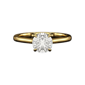 1 Carat Round Cut Diamond Hidden Halo Ring - Evara Jewelry LLC
