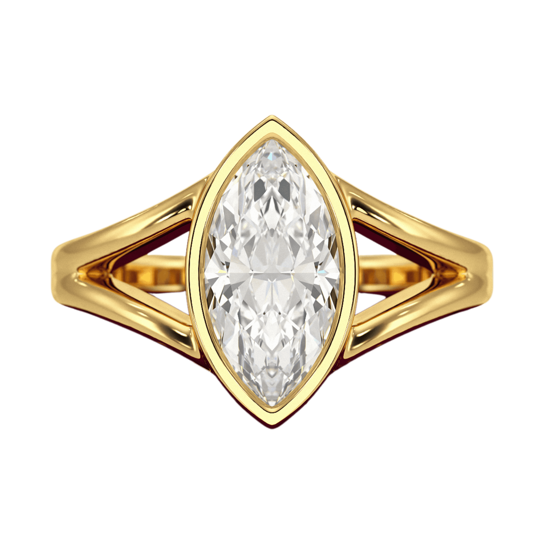 1.50 Carat Marquise Cut Modern Lab Grown Diamond Solitaire Ring