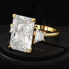 10 Carat Radiant Cut Diamond Engagement Ring - Evara Jewelry LLC