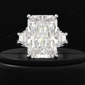 10 Carat Radiant Cut Diamond Engagement Ring - Evara Jewelry LLC