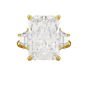 10 Carat Radiant Cut Diamond Engagement Ring - Evara Jewelry LLC