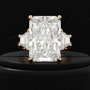 10 Carat Radiant Cut Diamond Engagement Ring - Evara Jewelry LLC