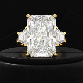10 Carat Radiant Cut Diamond Engagement Ring - Evara Jewelry LLC