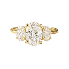 1.00 Carats Oval Cut Lab Grown Diamond Engagement Ring - Evara Jewelry LLC