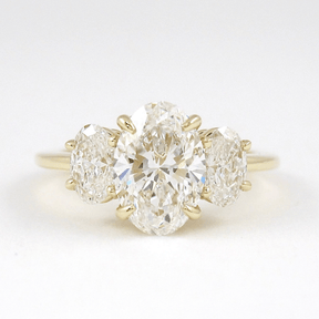 1.00 Carats Oval Cut Lab Grown Diamond Engagement Ring - Evara Jewelry LLC