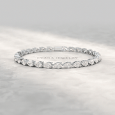 11 Carats Pear Cut Diamond Luxury Tennis Bracelet - Evara Jewelry LLC