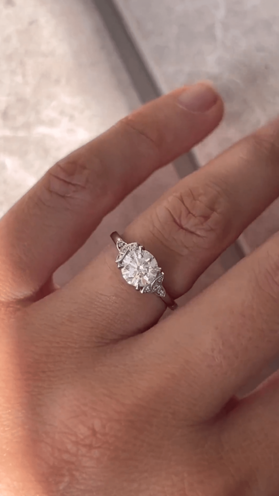 1.25 Carat Round Cut Diamond Art Deco Engagement Ring - Evara Jewelry LLC