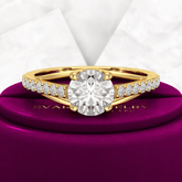 1.25 Carat Round Cut Diamond Engagement Ring - Evara Jewelry LLC
