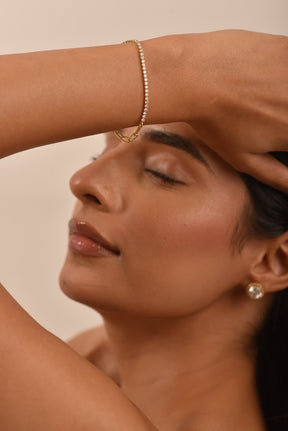 1.38 Carats Diamond & Paperclip 50 - 50 Tennis Bracelet - Lab Grown Diamond - Evara Jewelry LLC