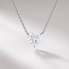 1.50 Carat Heart Shape Diamond Pendant Necklace for Women - Evara Jewelry LLC