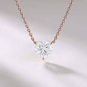 1.50 Carat Heart Shape Diamond Pendant Necklace for Women - Evara Jewelry LLC