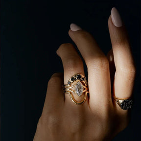 1.50 Carat Marquise Cut Modern Lab Grown Diamond Solitaire Ring - Evara Jewelry LLC