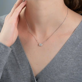 1.50 Carat Oval Diamond Solitaire Pendant Necklace - Evara Jewelry LLC