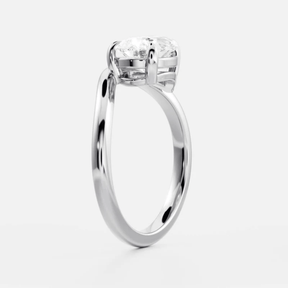 1.50 Carat Pear Cut East West Engagement Ring - Evara Jewelry LLC