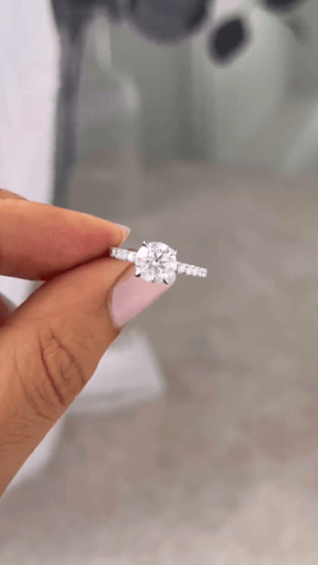 1.50 Carat Round Cut Diamond Engagement Ring - Evara Jewelry LLC