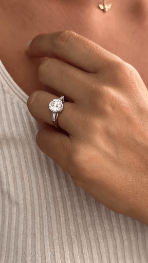 1.50 Carat Round Cut Diamond Engagement Ring - Evara Jewelry LLC