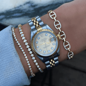 1.70 Carats Three Prongs Dainty Diamond Tennis Bracelet - Evara Jewelry LLC