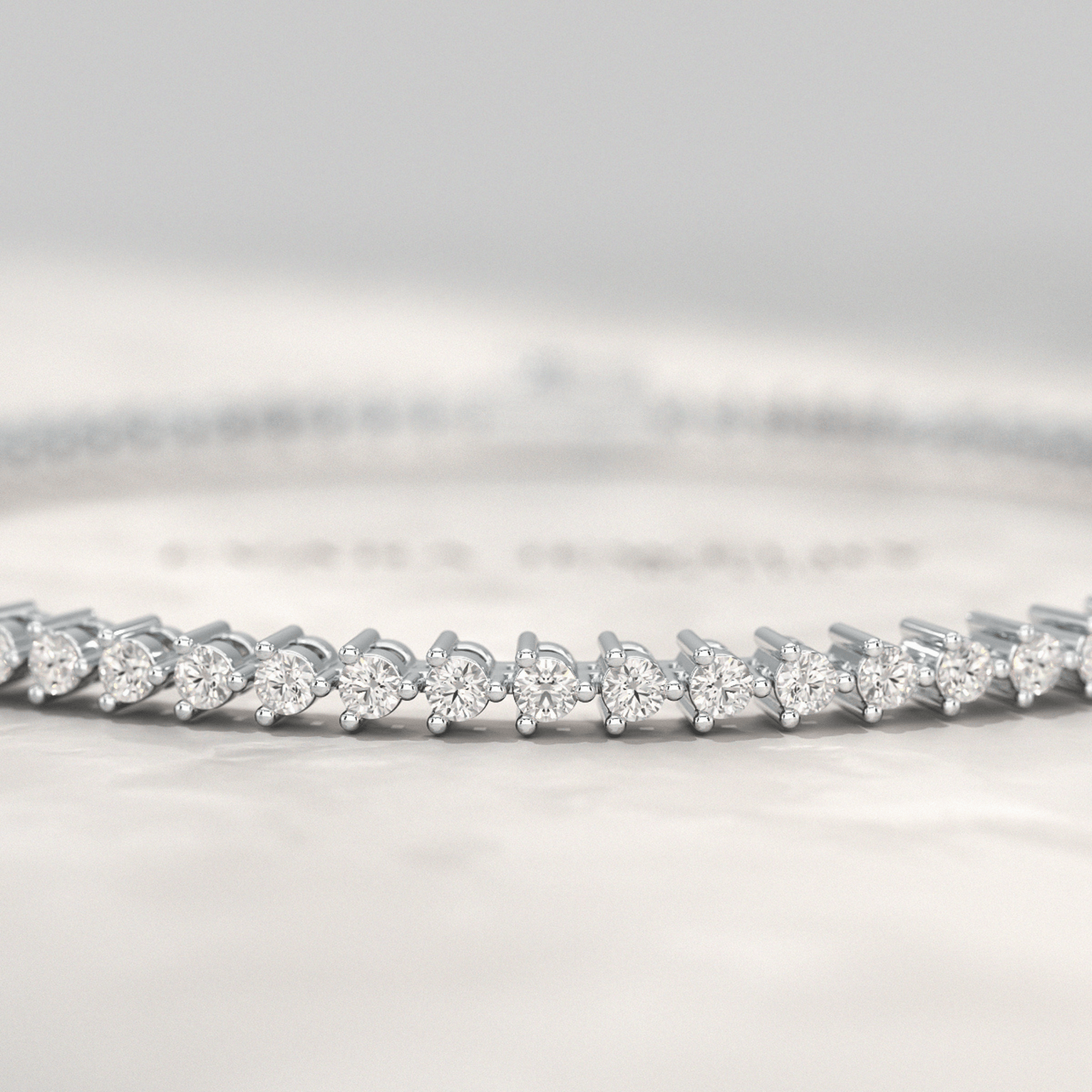 1.70 Carats Three Prongs Dainty Diamond Tennis Bracelet - Evara Jewelry LLC