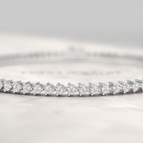 1.70 Carats Three Prongs Dainty Diamond Tennis Bracelet - Evara Jewelry LLC