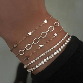 1.70 Carats Three Prongs Dainty Diamond Tennis Bracelet - Evara Jewelry LLC