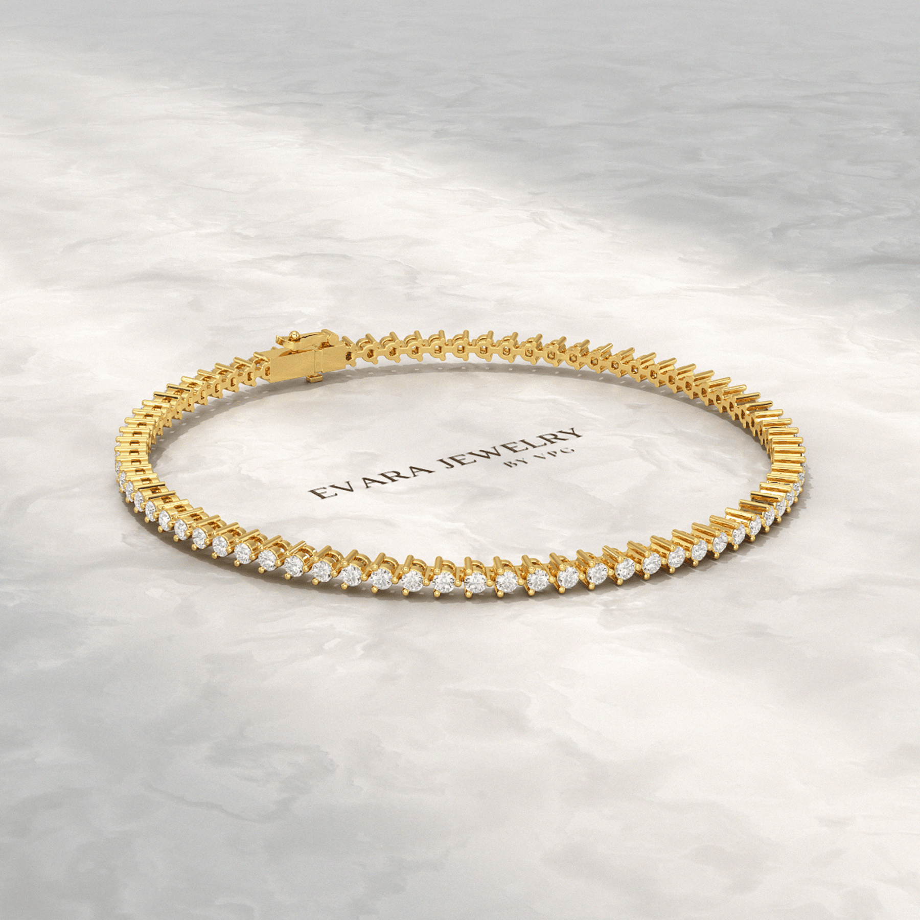 1.70 Carats Three Prongs Dainty Diamond Tennis Bracelet - Evara Jewelry LLC