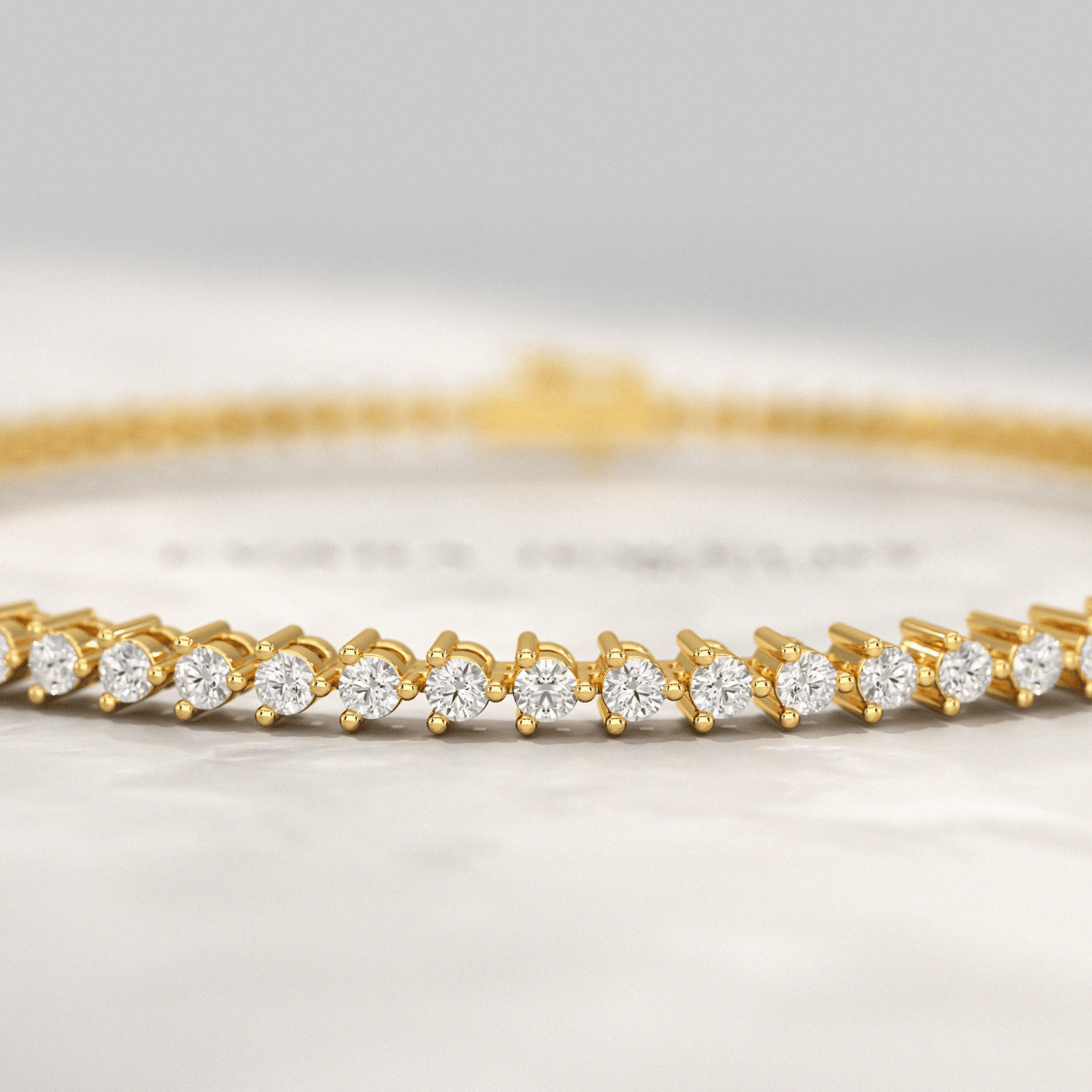 1.70 Carats Three Prongs Dainty Diamond Tennis Bracelet - Evara Jewelry LLC