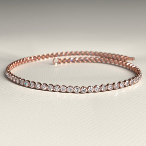 1.72 Carat 14K Gold Dainty Diamond Tennis Bracelet - Evara Jewelry LLC