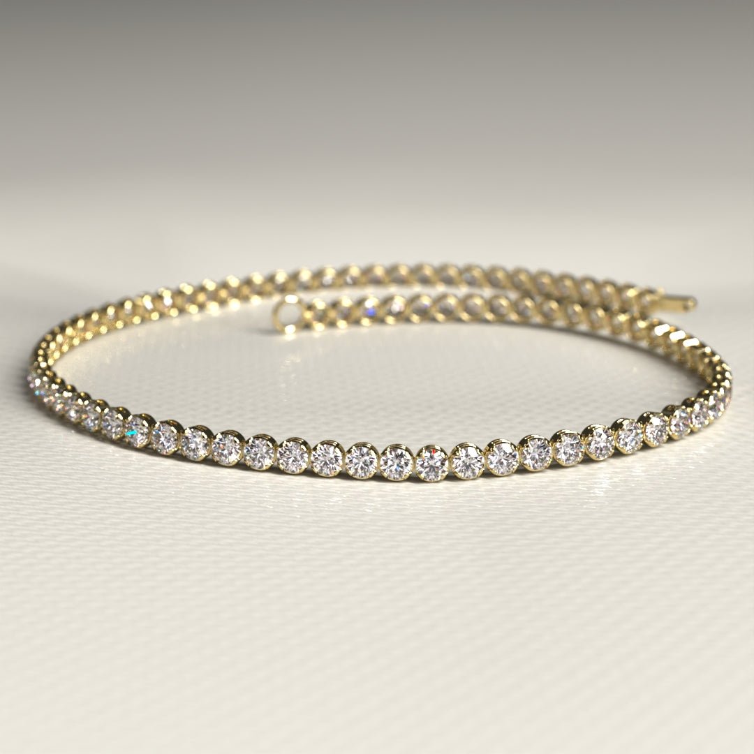 1.72 Carat 14K Gold Dainty Diamond Tennis Bracelet - Evara Jewelry LLC