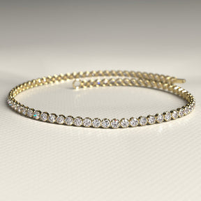 1.72 Carat 14K Gold Dainty Diamond Tennis Bracelet - Evara Jewelry LLC