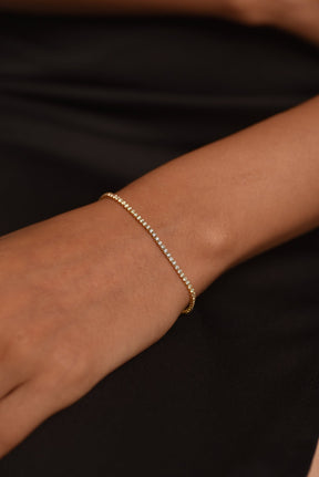 1.72 Carat 14K Gold Dainty Diamond Tennis Bracelet - Evara Jewelry LLC