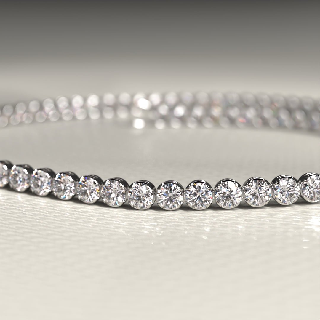 1.72 Carat 14K Gold Dainty Diamond Tennis Bracelet - Evara Jewelry LLC