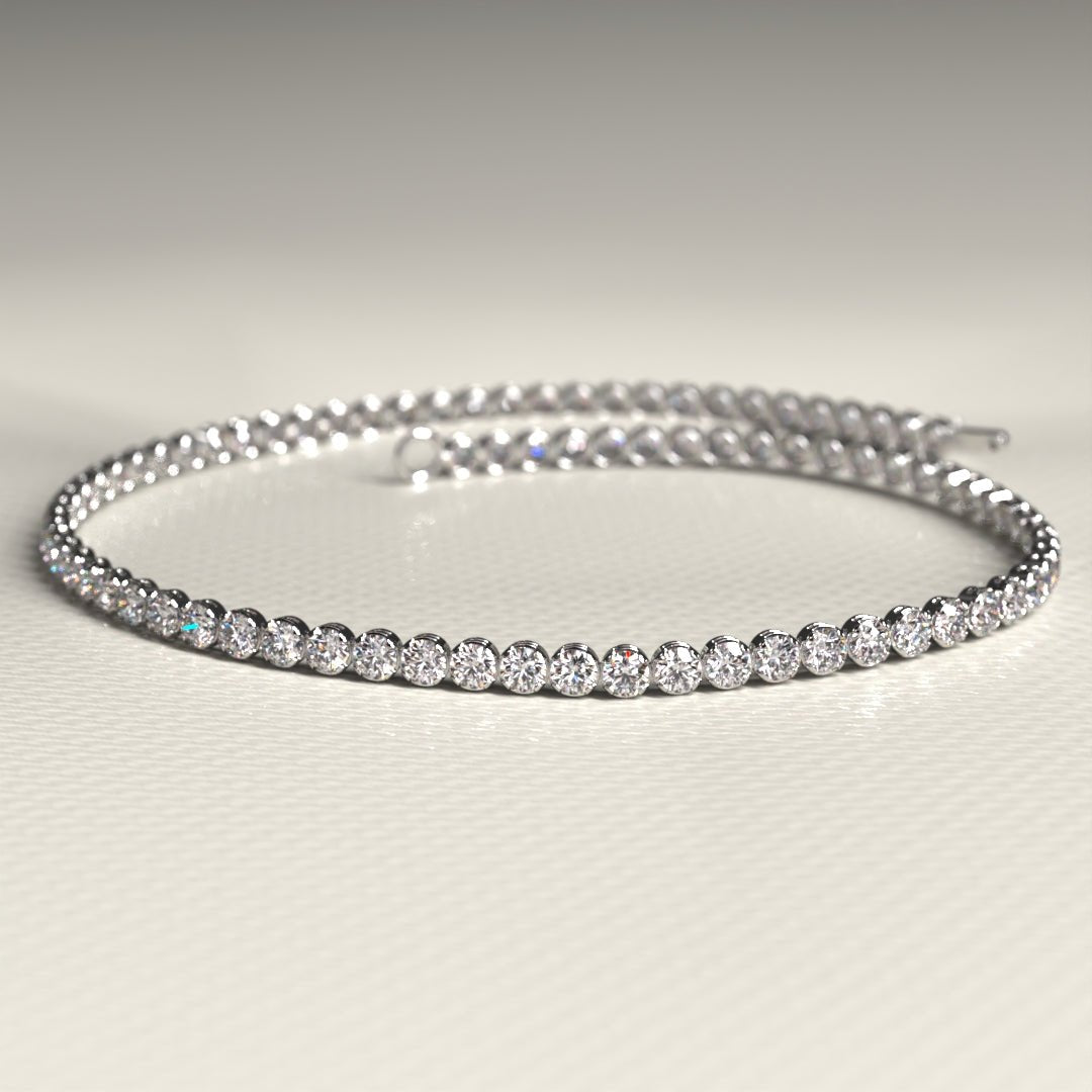 1.72 Carat 14K Gold Dainty Diamond Tennis Bracelet - Evara Jewelry LLC