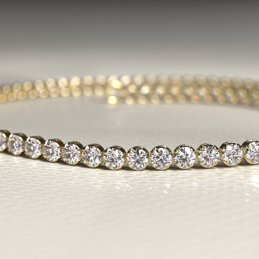 1.72 Carat 14K Gold Dainty Diamond Tennis Bracelet - Evara Jewelry LLC