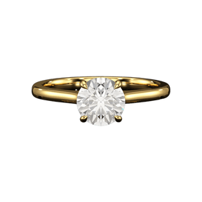 1 Carat Round Cut Diamond Hidden Halo Ring