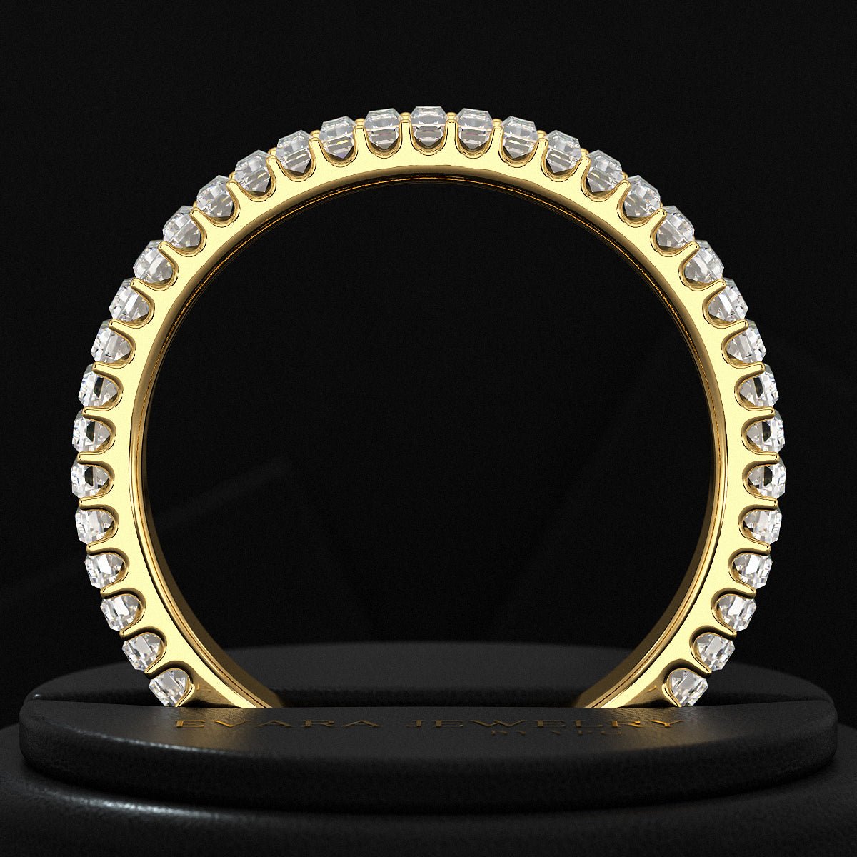 2 Carat Baguette Cut Minimalist Eternity Band - Evara Jewelry LLC