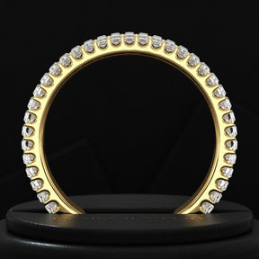 2 Carat Baguette Cut Minimalist Eternity Band - Evara Jewelry LLC