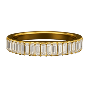 2 Carat Baguette Cut Minimalist Eternity Band - Evara Jewelry LLC
