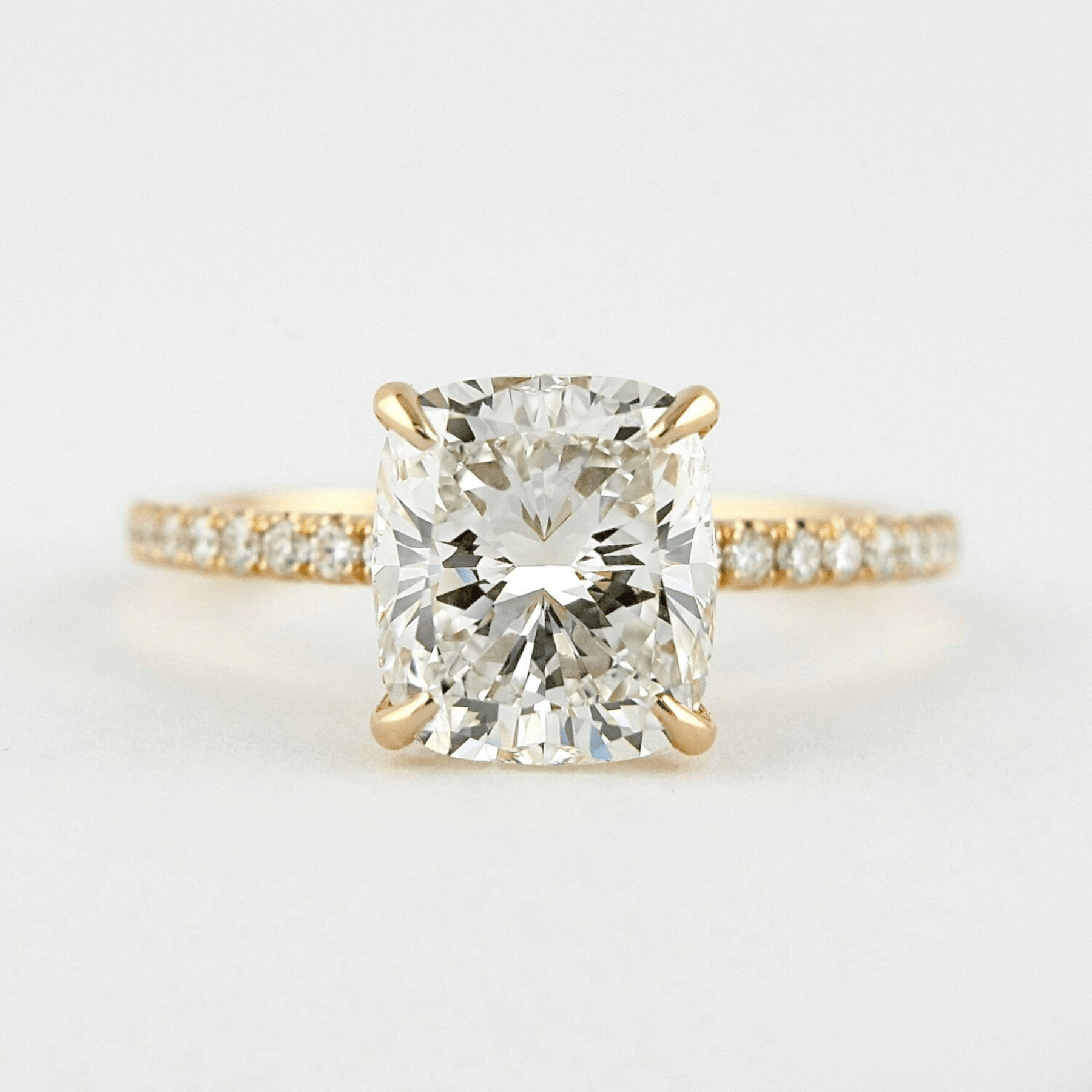 2 Carat Elongated Cushion Cut Diamond Engagement Ring - Evara Jewelry LLC
