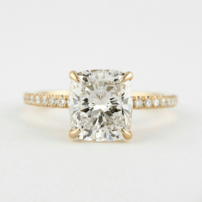 2 Carat Elongated Cushion Cut Diamond Engagement Ring - Evara Jewelry LLC