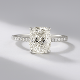 2 Carat Elongated Cushion Cut Diamond Engagement Ring - Evara Jewelry LLC