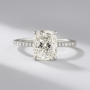 2 Carat Elongated Cushion Cut Diamond Engagement Ring - Evara Jewelry LLC