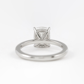 2 Carat Elongated Cushion Cut Minimalist Engagement Ring - Evara Jewelry LLC