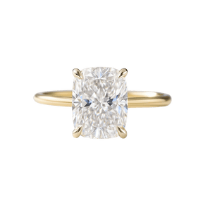 2 Carat Elongated Cushion Cut Two Tone Wedding Ring - Evara Jewelry LLC
